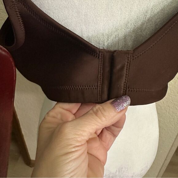 Vanity Fair 42C Beauty Back Back Smoother Full-Figure Wireless Bra 71380 Brown - Picture 6 of 10